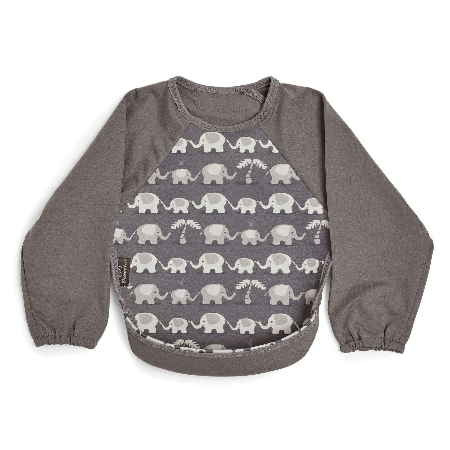 Weaning Bib with Sleeves - Elephants UltraBib