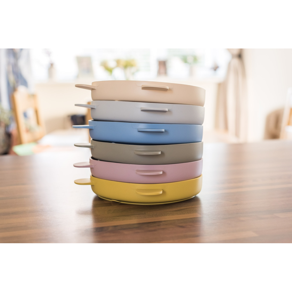 Callowesse Silicone Divided Suction Plate - Pale Mauve