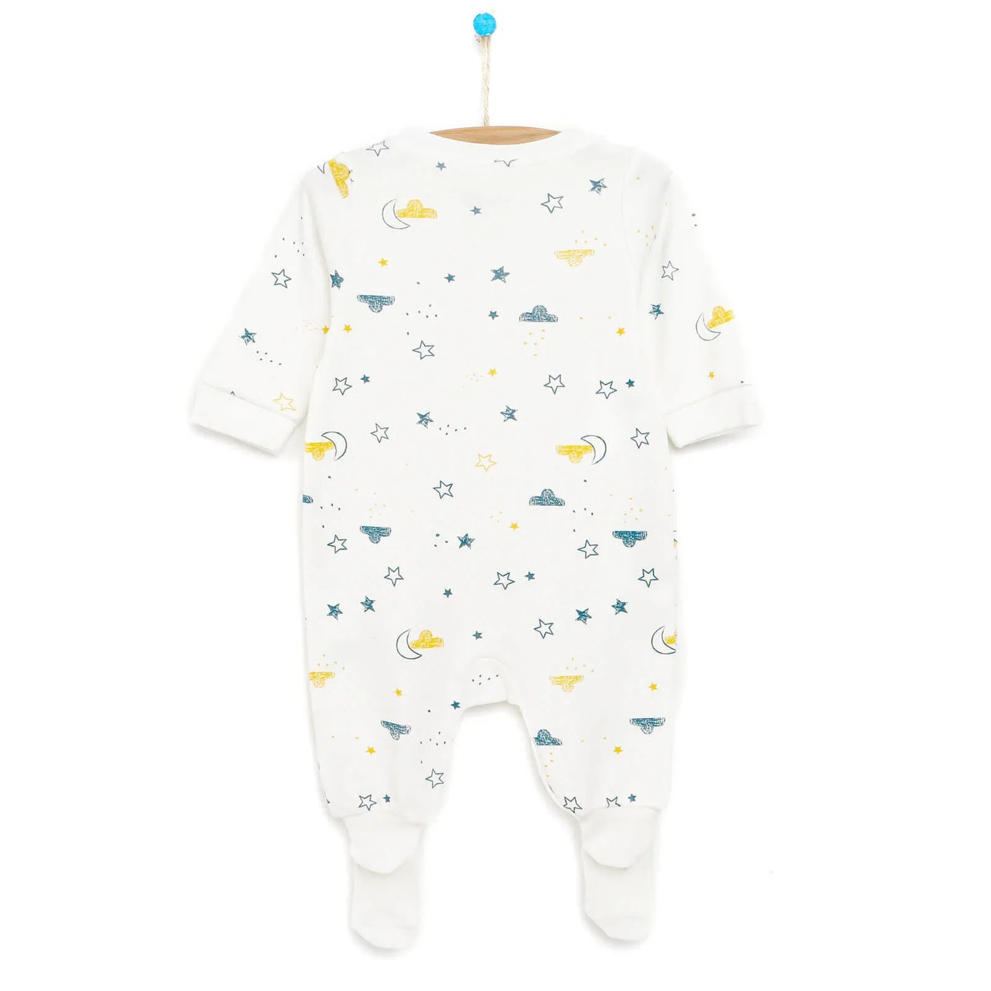 HelloBaby Newborn Baby Boy Footed Jumpsuit - Multicolour