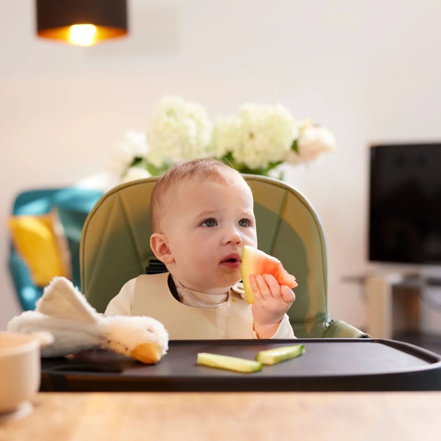 Ickle Bubba Flip Magic Fold Highchair - Sage Green