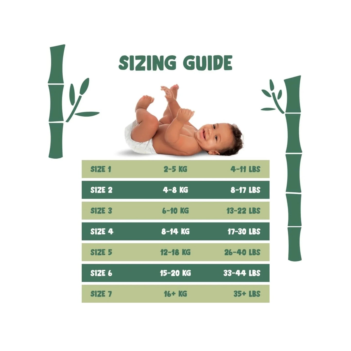 Naty Bamboo Viscose Baby Nappies Size 7 - 18 nappies