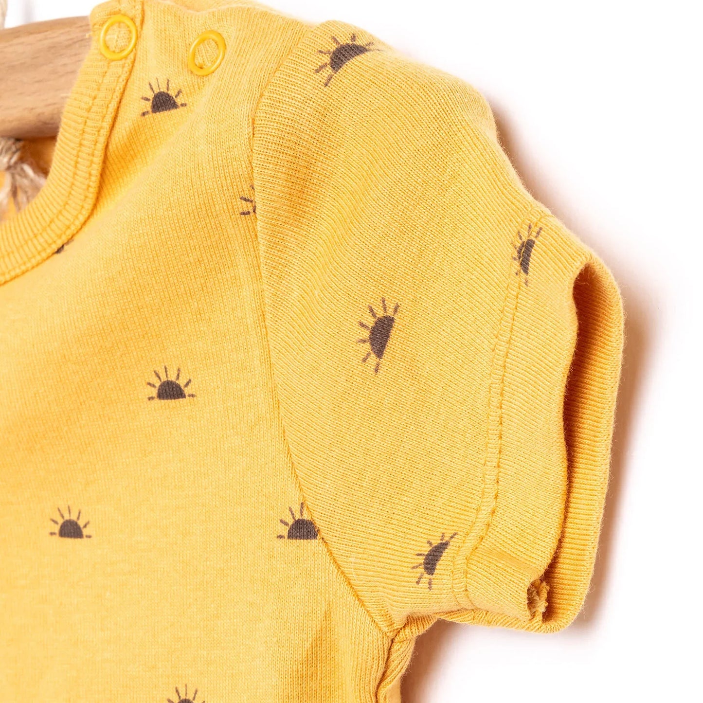 HelloBaby Baby Girl Short Sleeve Body - Mustard