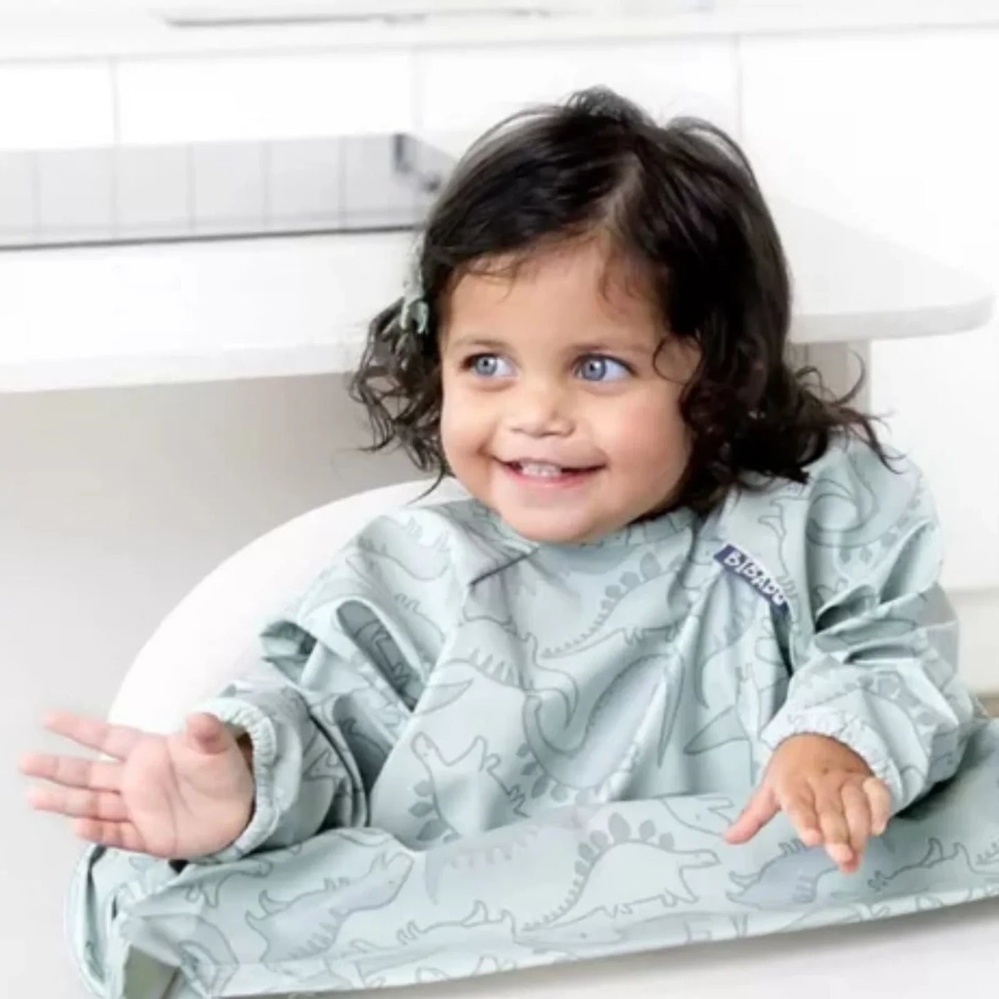 Bibado Long Sleeve Coverall Weaning Bib - Dino Roar