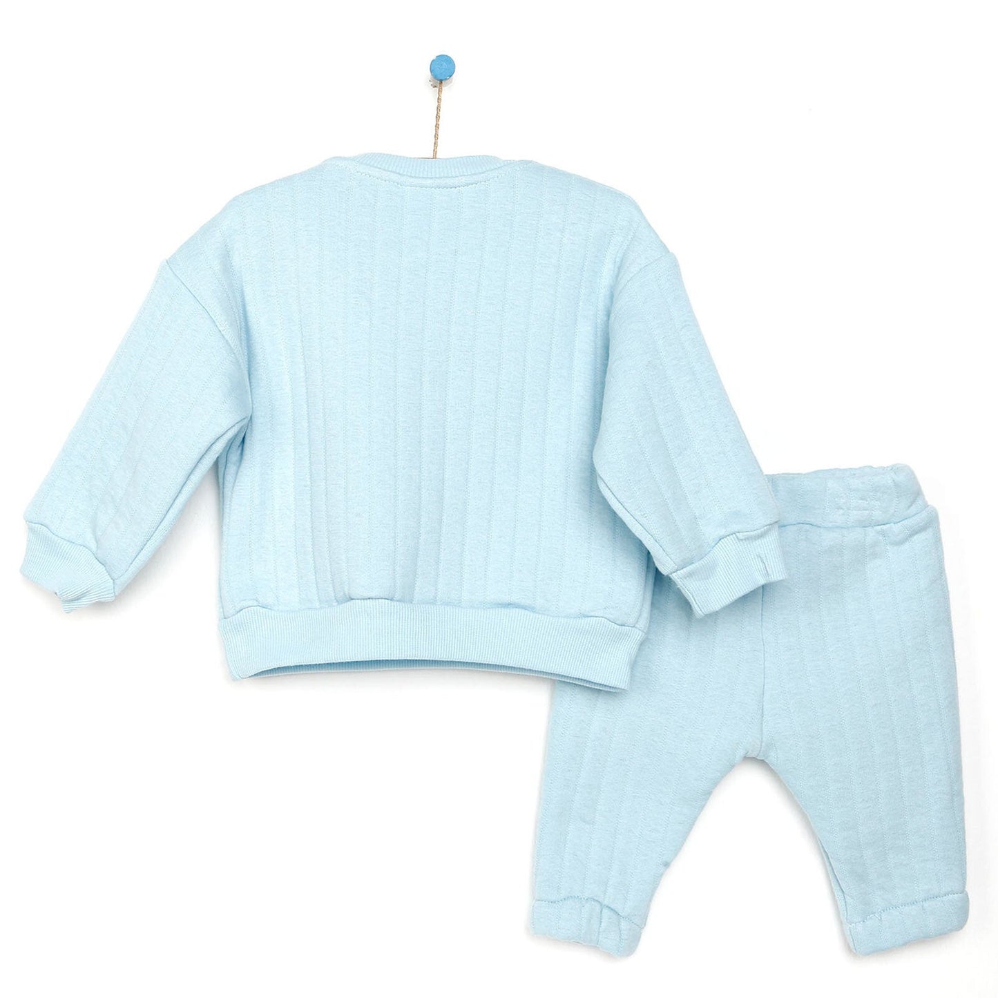 Tuffy Sweatshirt- Footless Bottom - Light Blue