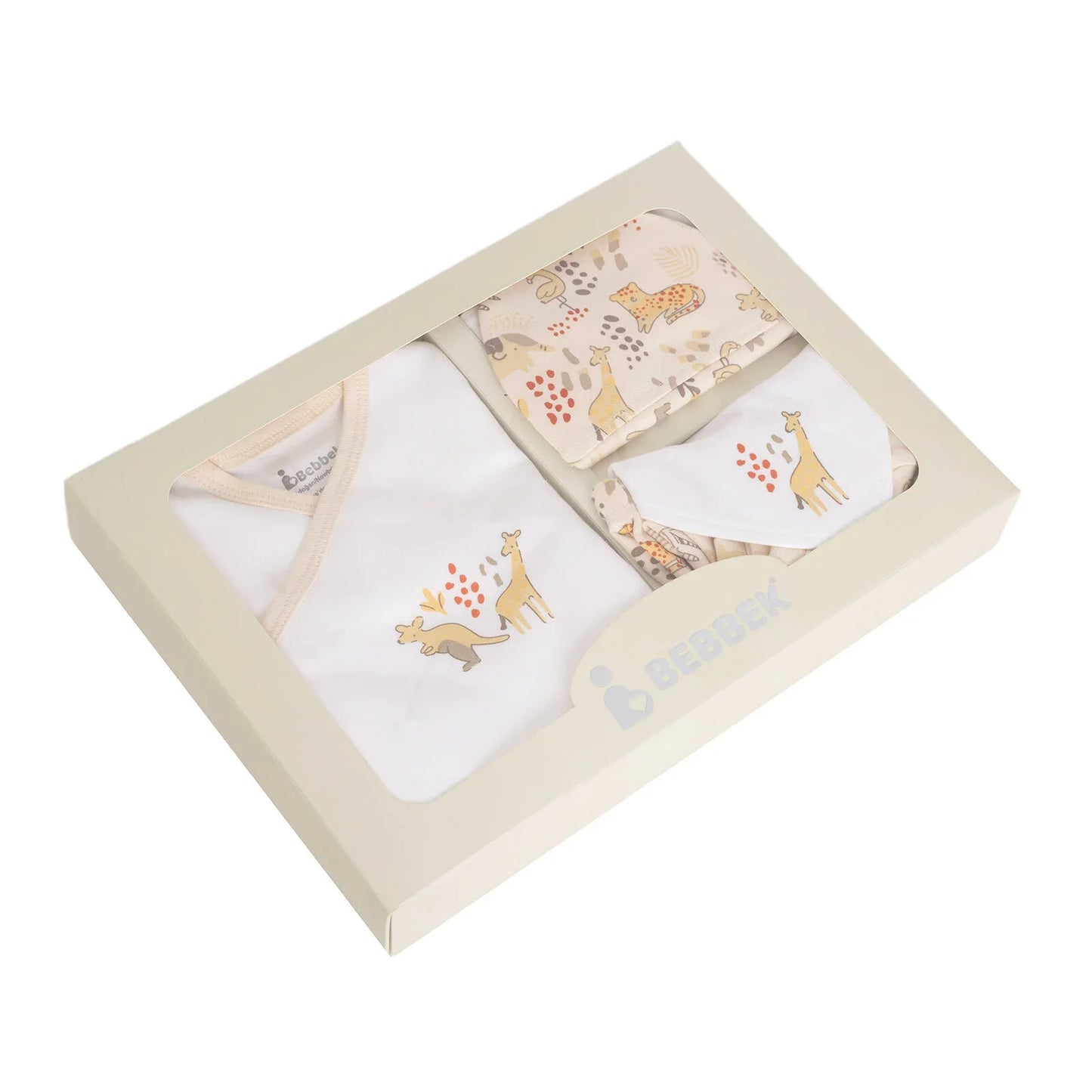 Bebbek Baby Girl 5 Pcs Newborn Starter Set - Ecru