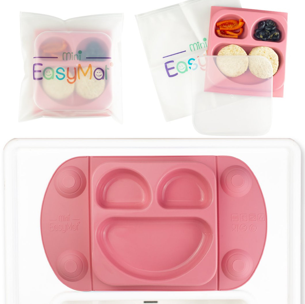 EasyTots EasyMat Mini Portable Suction Plate