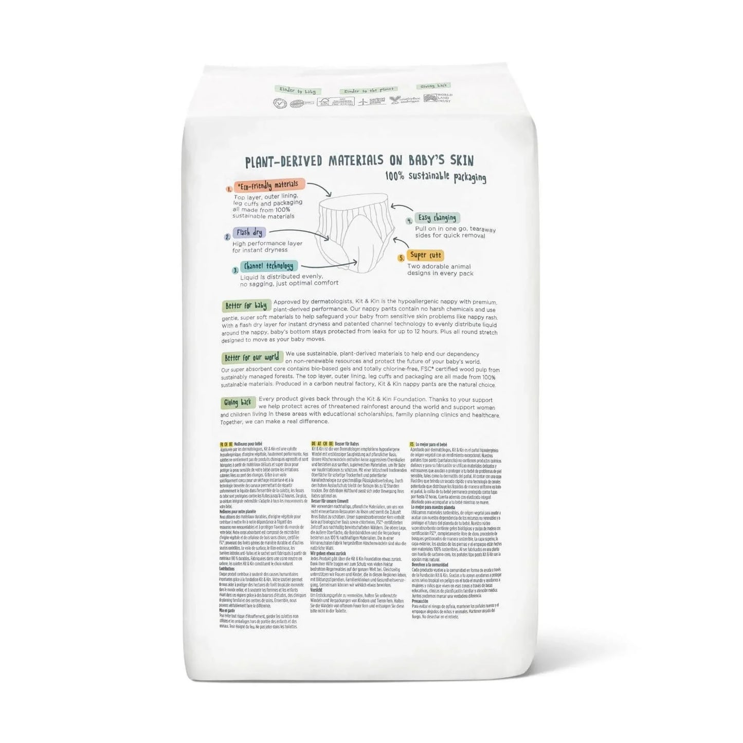 Kit & Kin Pull-Ups Size 5 Junior - 20 nappies