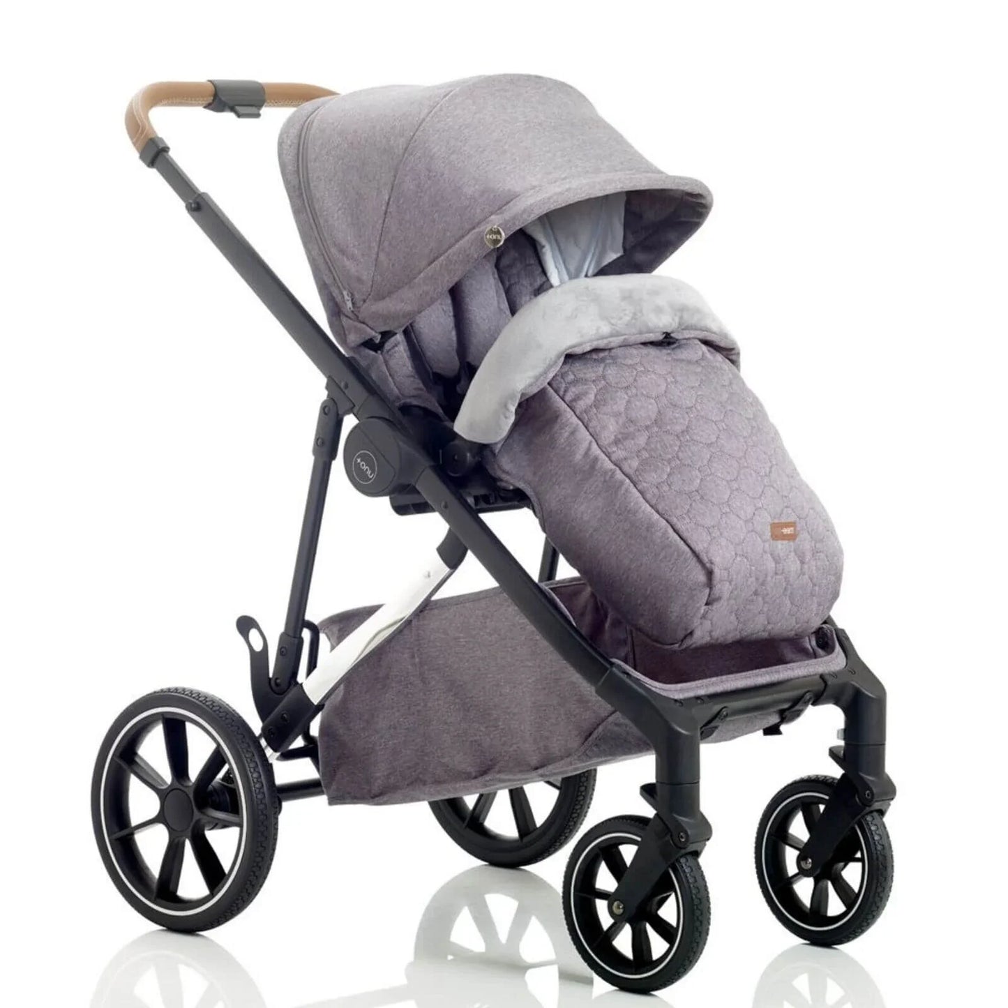 Mee-Go UNO Plus 3-in-1 Travel System - Grey/Chrome