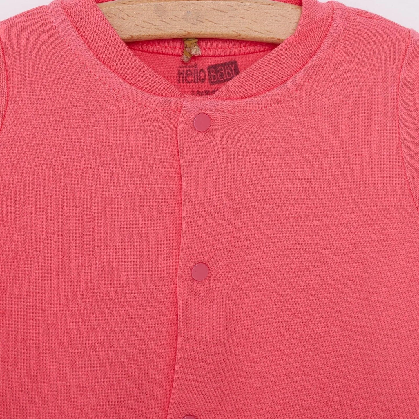 HelloBaby Basic Rib Cardigan - Dark Pink