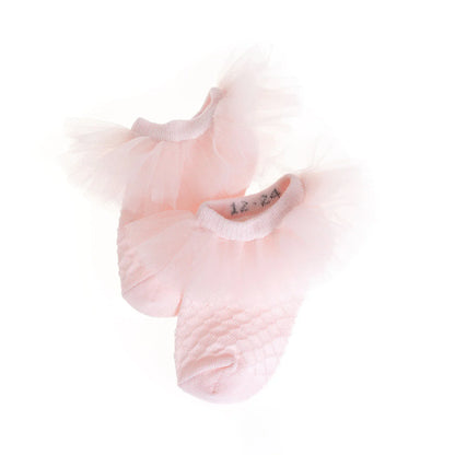 HelloBaby Girl Socks with Lace - Light Pink