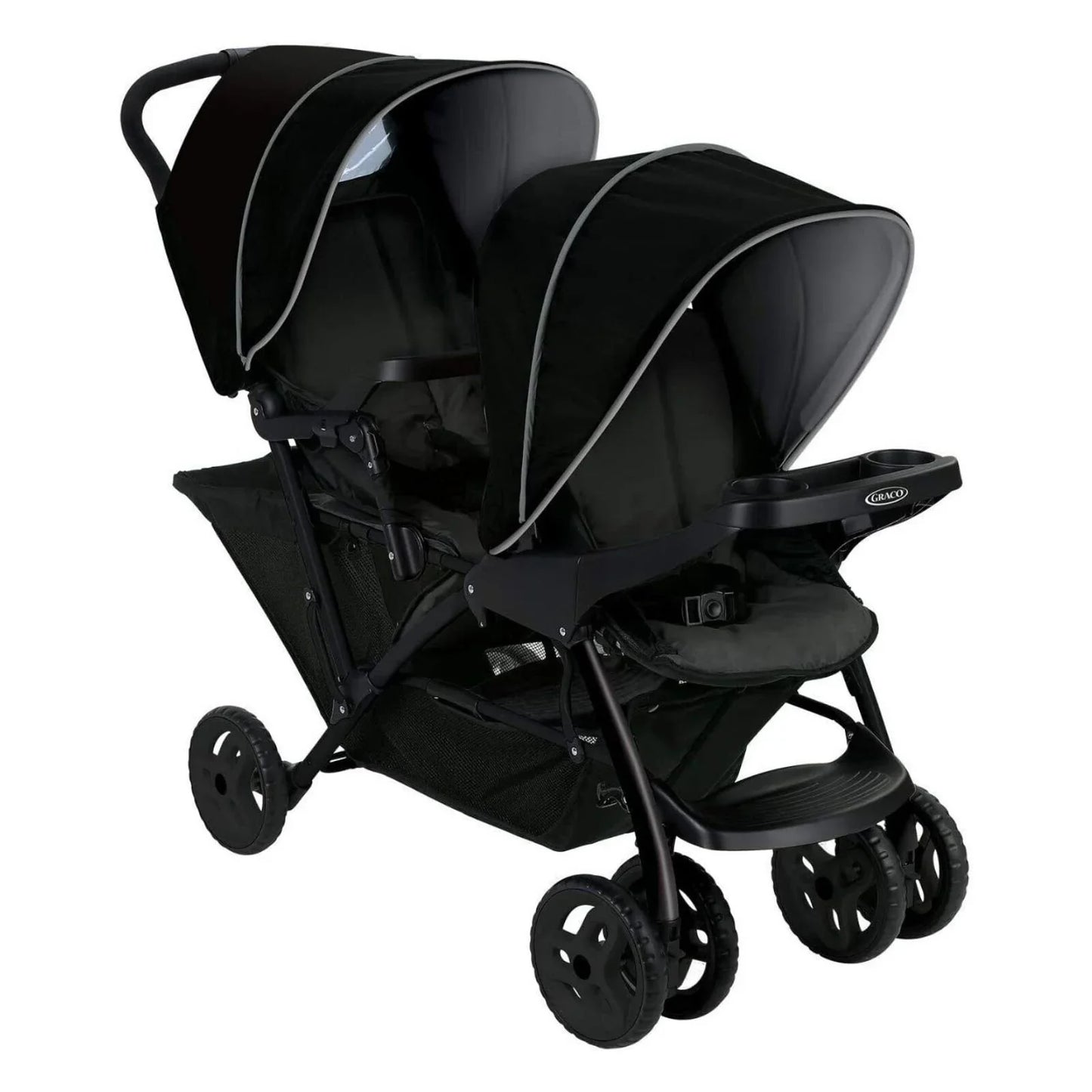 Graco Stadium Duo Tandem Stroller - Black/Grey