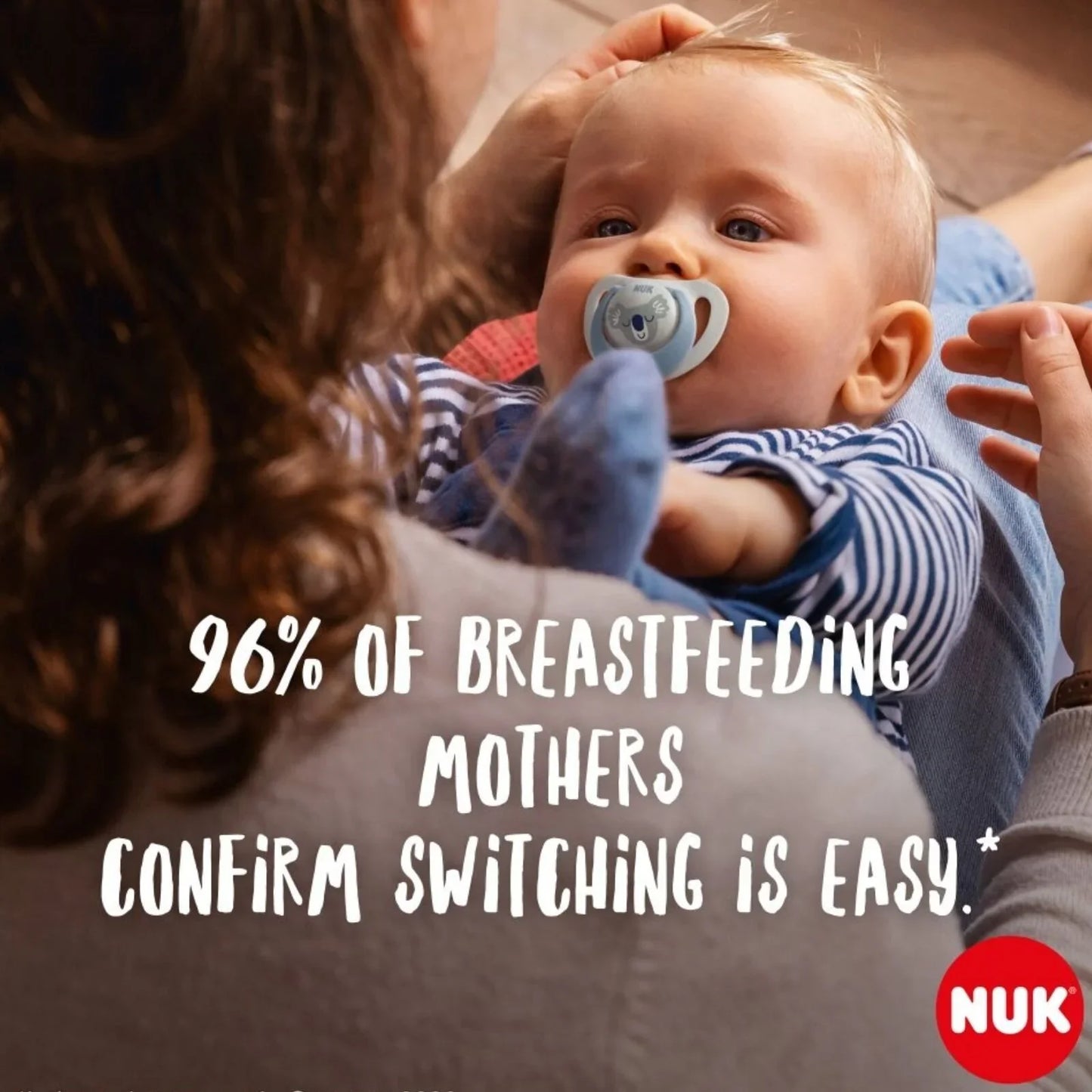 NUK Star Day & Night Soother 0-6 months Pack of 2 - Blue