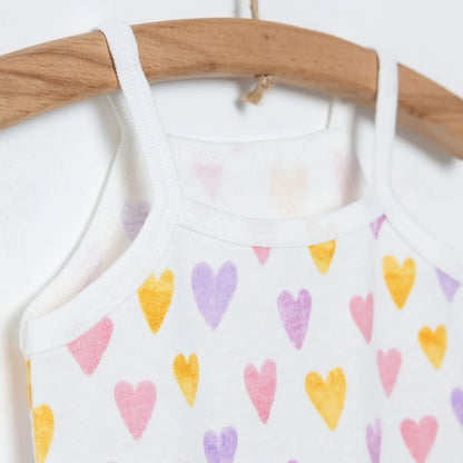 HelloBaby Baby Girl Rope Strap Bodysuit - Ecru