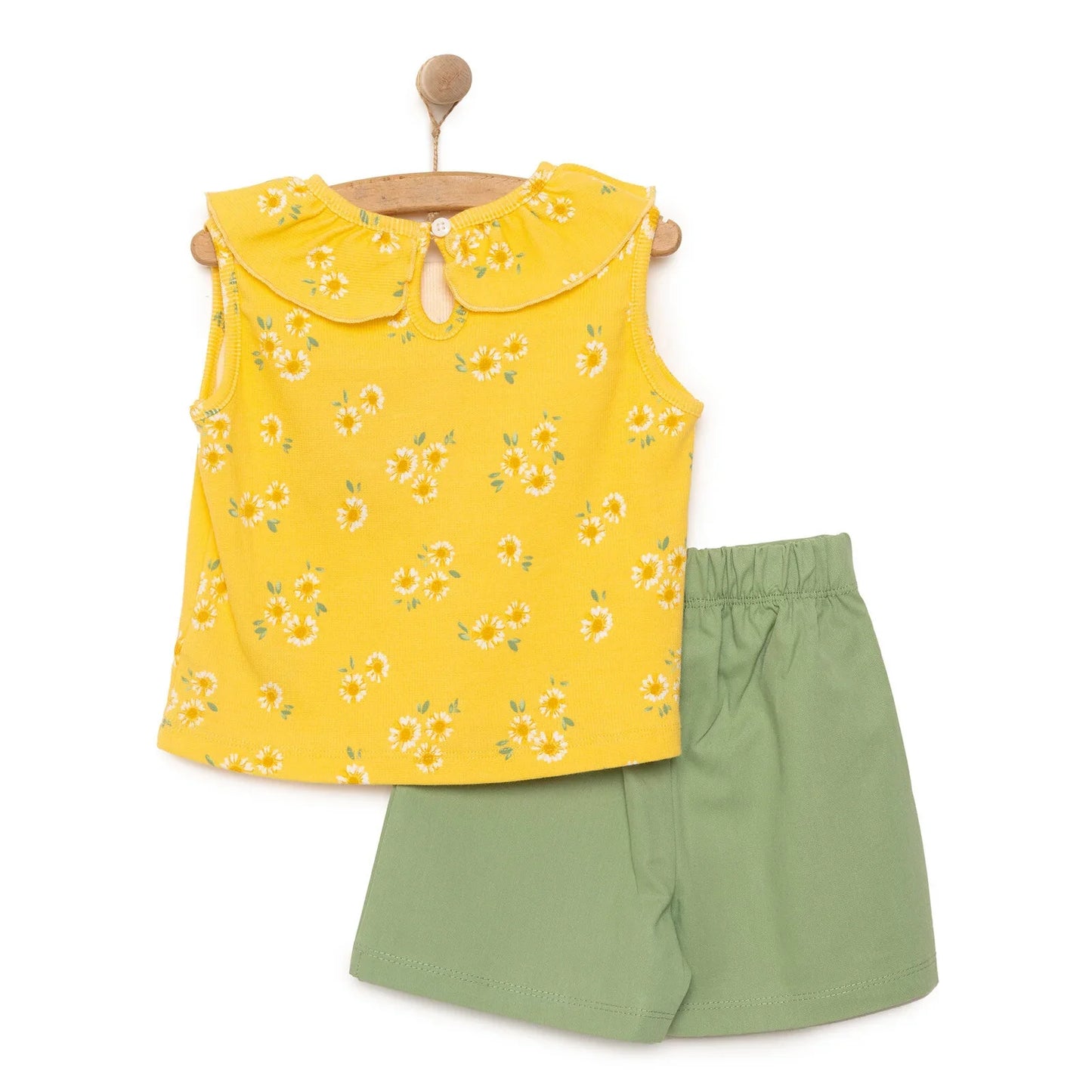 HelloBaby Sun Flower Girl Blouse & Short - Yellow