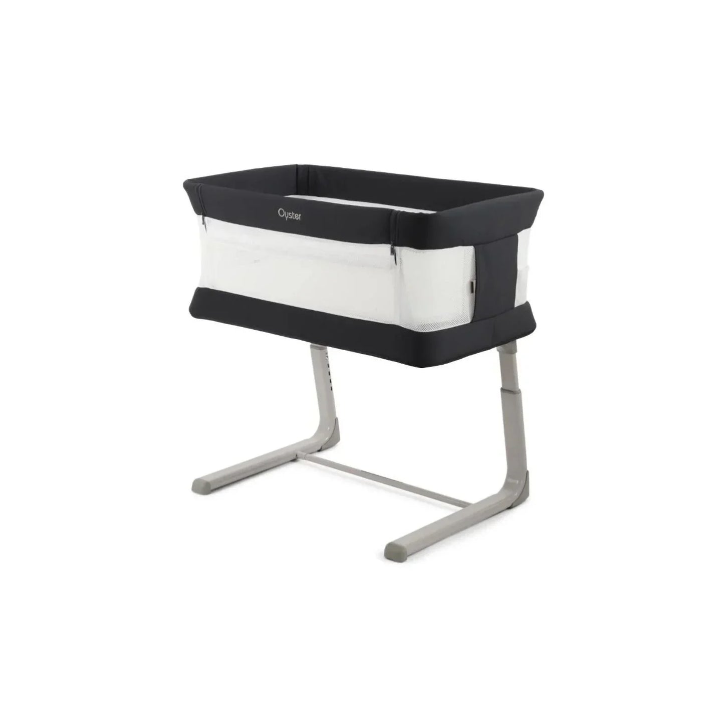 Oyster Wiggle Crib Co-Sleeper - Carbonite