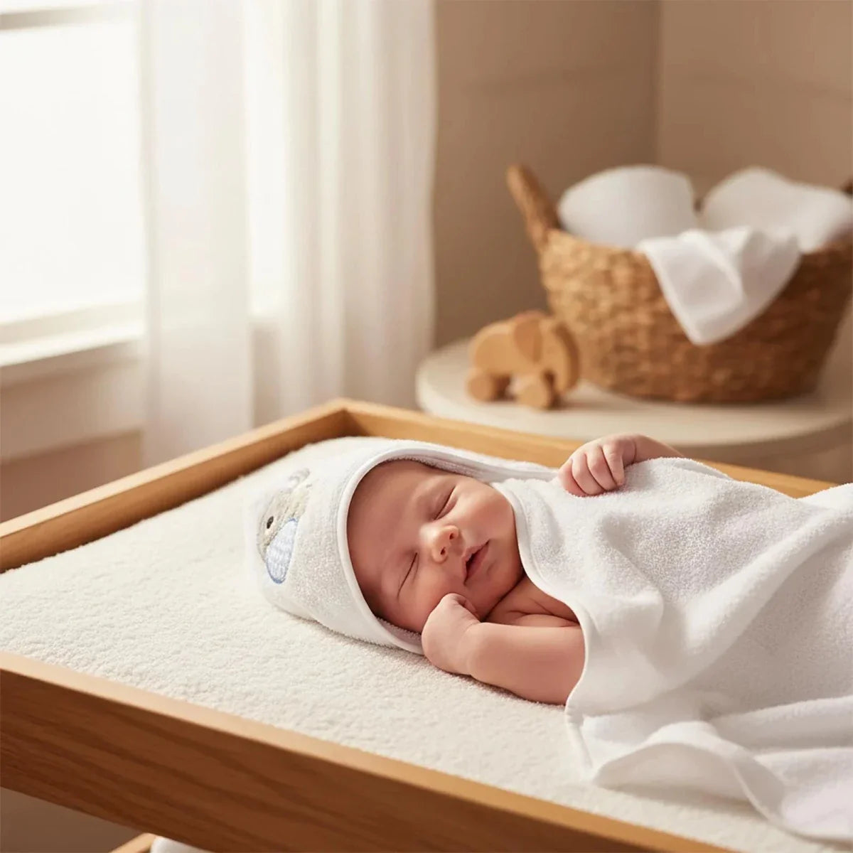 Mollia Boys Towel 75x75 cm - White