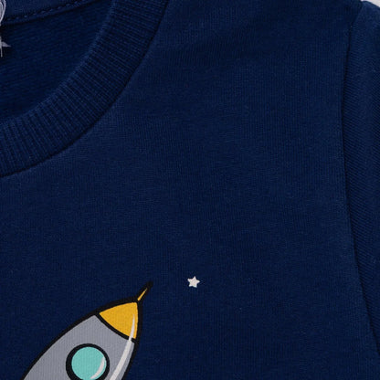HelloBaby Basic Baby Boy Sweatshirt - Navy Blue
