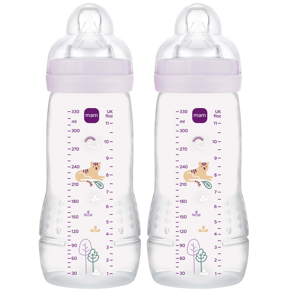 MAM Easy Active Bottles 330mls - Girl (Pack of 2) - DESIGN MAY VARY TO IMAGE SHOWN