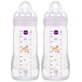 MAM Easy Active Bottles 330mls - Girl (Pack of 2) - DESIGN MAY VARY TO IMAGE SHOWN