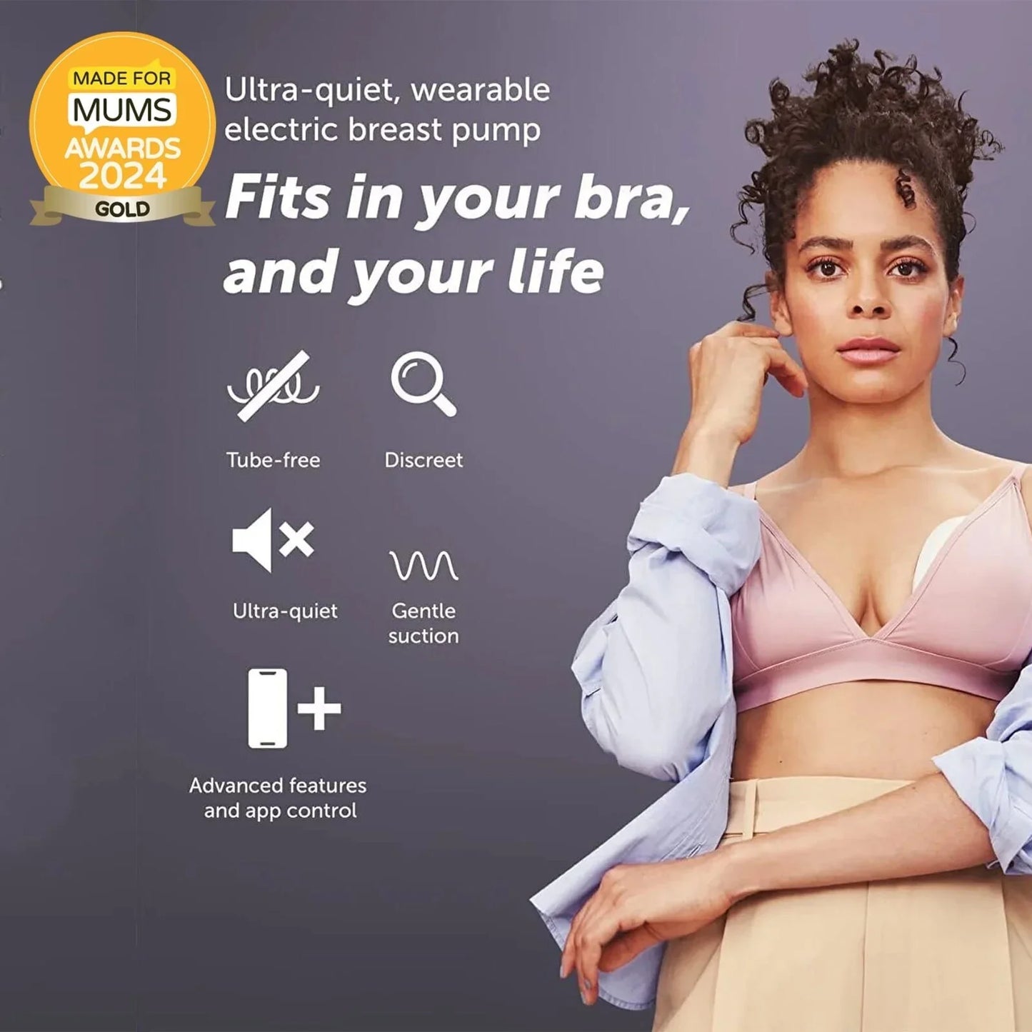 Elvie Pump Single Ultra-Quiet Wearable Electric Breast Pump