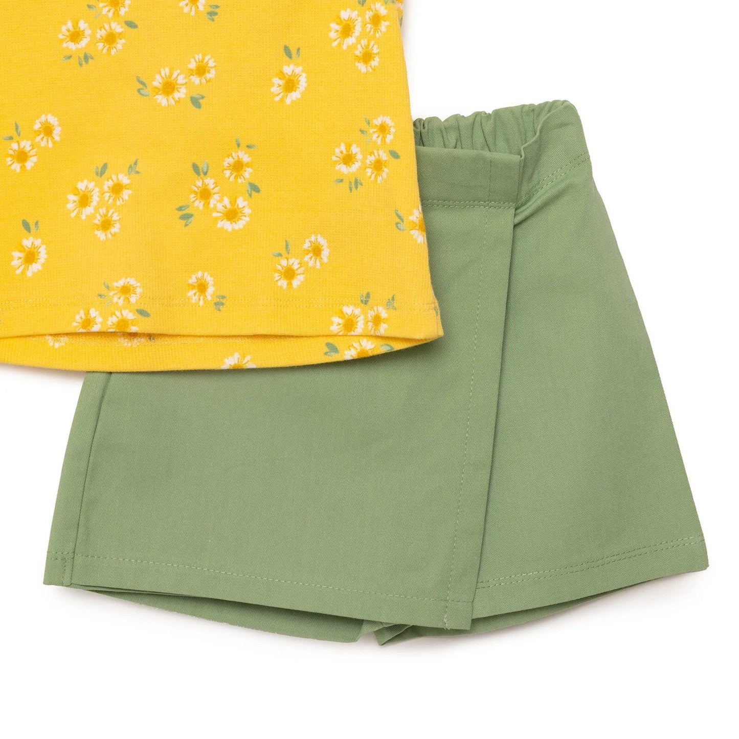 HelloBaby Sun Flower Girl Blouse & Short - Yellow