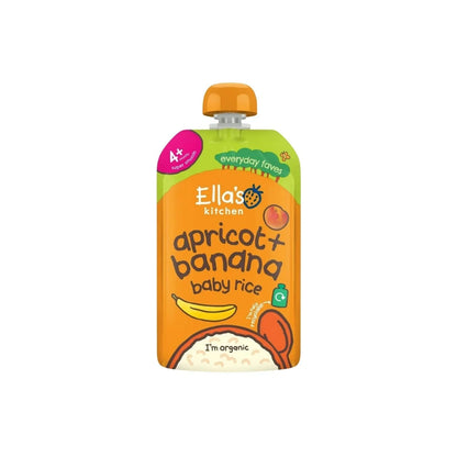 Ella's Kitchen Organic Apricot & Banana Baby Rice Baby Food Pouch 4+ months 120g