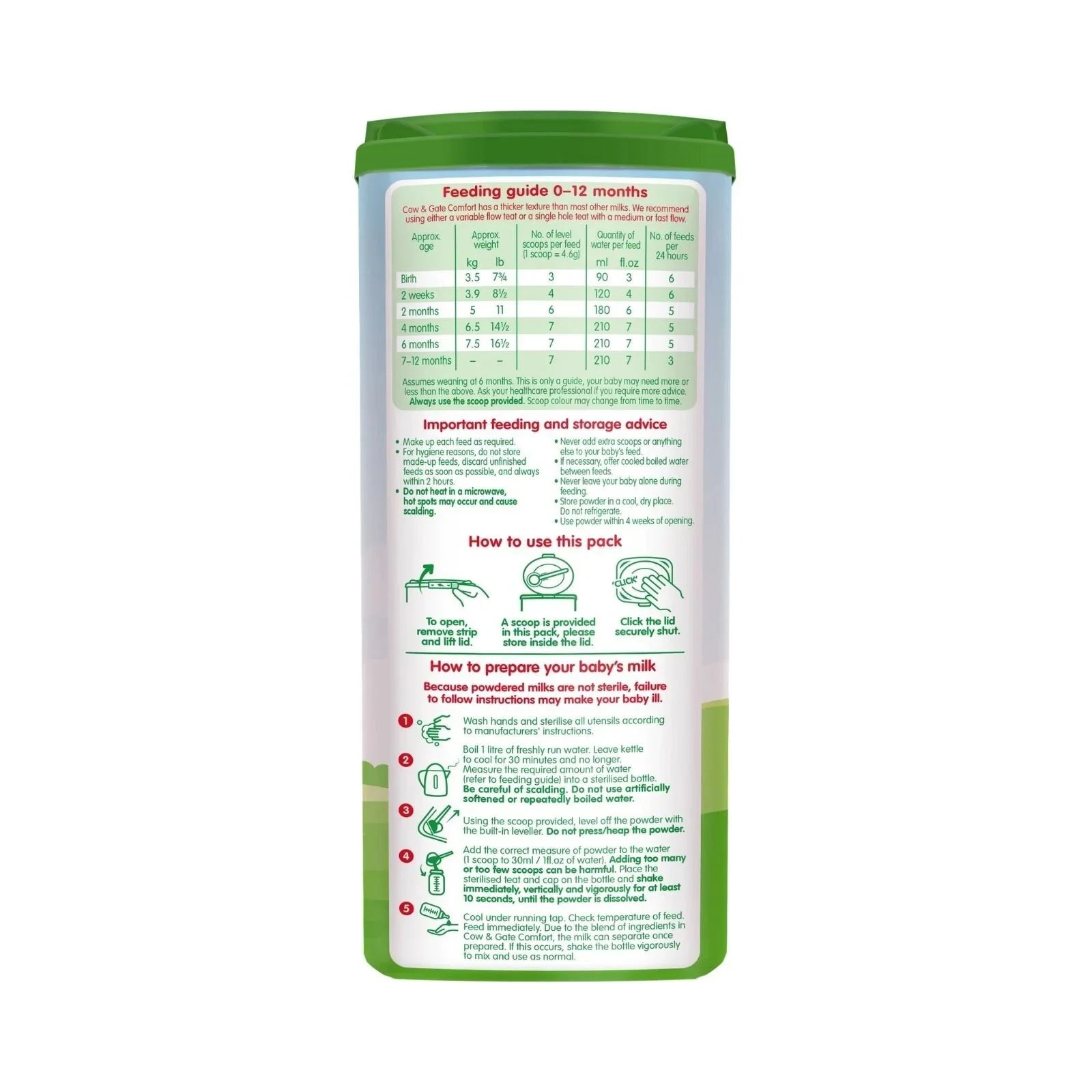 Cow & Gate Comfort Milk Powder from Birth 800g