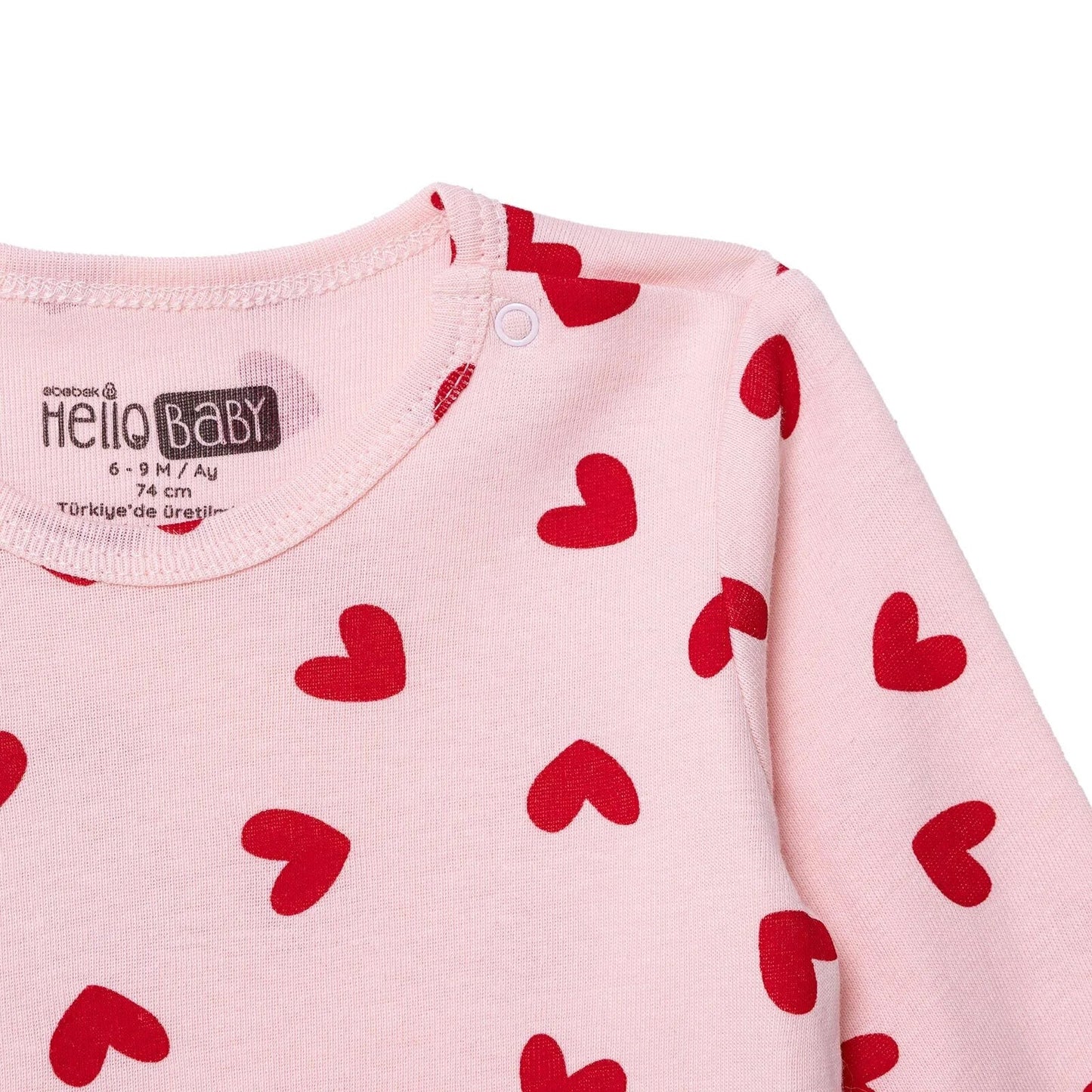 HelloBaby Long Sleeve Body 2 pcs - Red