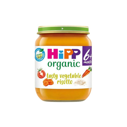 HiPP Organic Tasty Vegetable Risotto Baby Food Jar 6+ months 125g