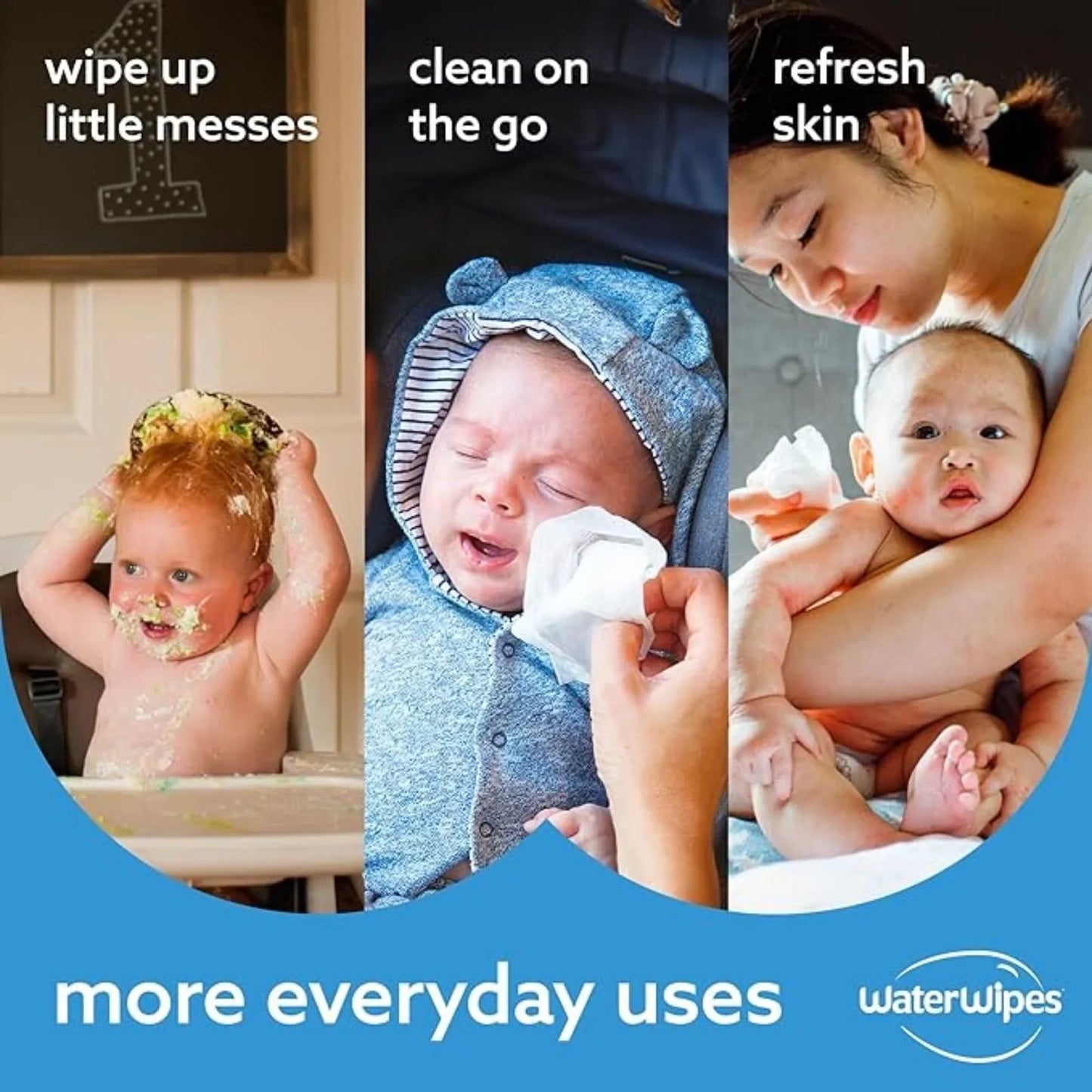 WaterWipes Sensitive Baby Wipes 6x60 pcs