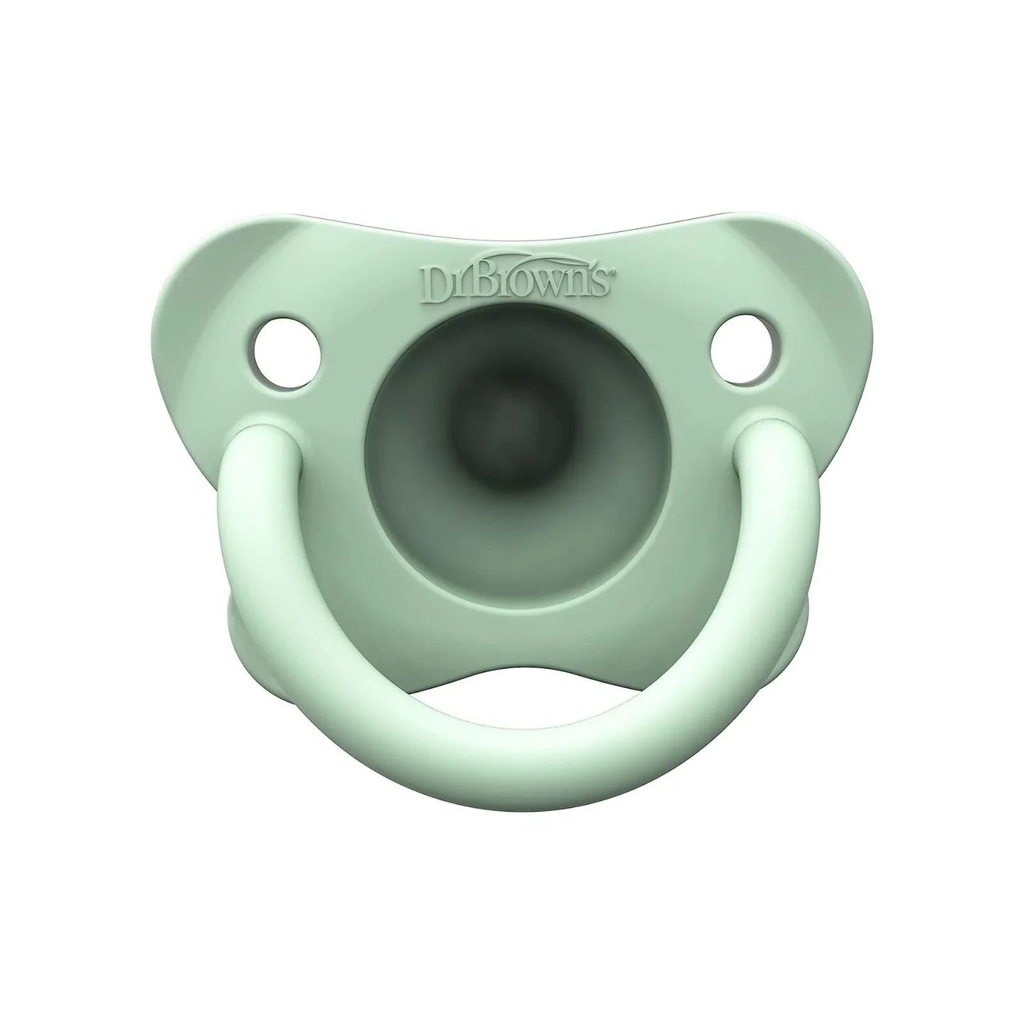 Dr. Brown's One Piece Silicone Soother 0+ months Pack of 2 - Pink