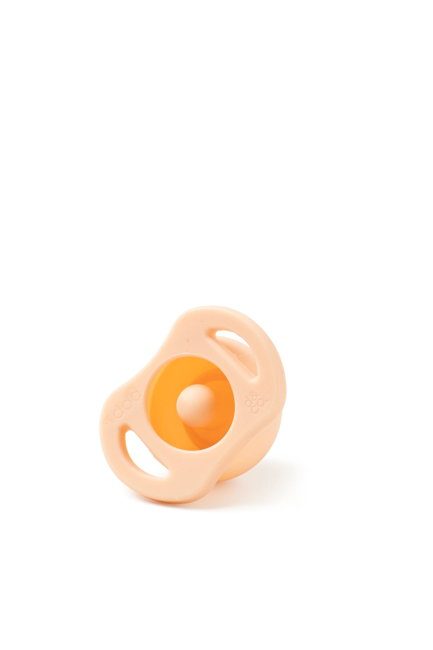 Doddle & Co Pop & Go Pacifier - Just Peachy & Upper Rust (Pack of 2)