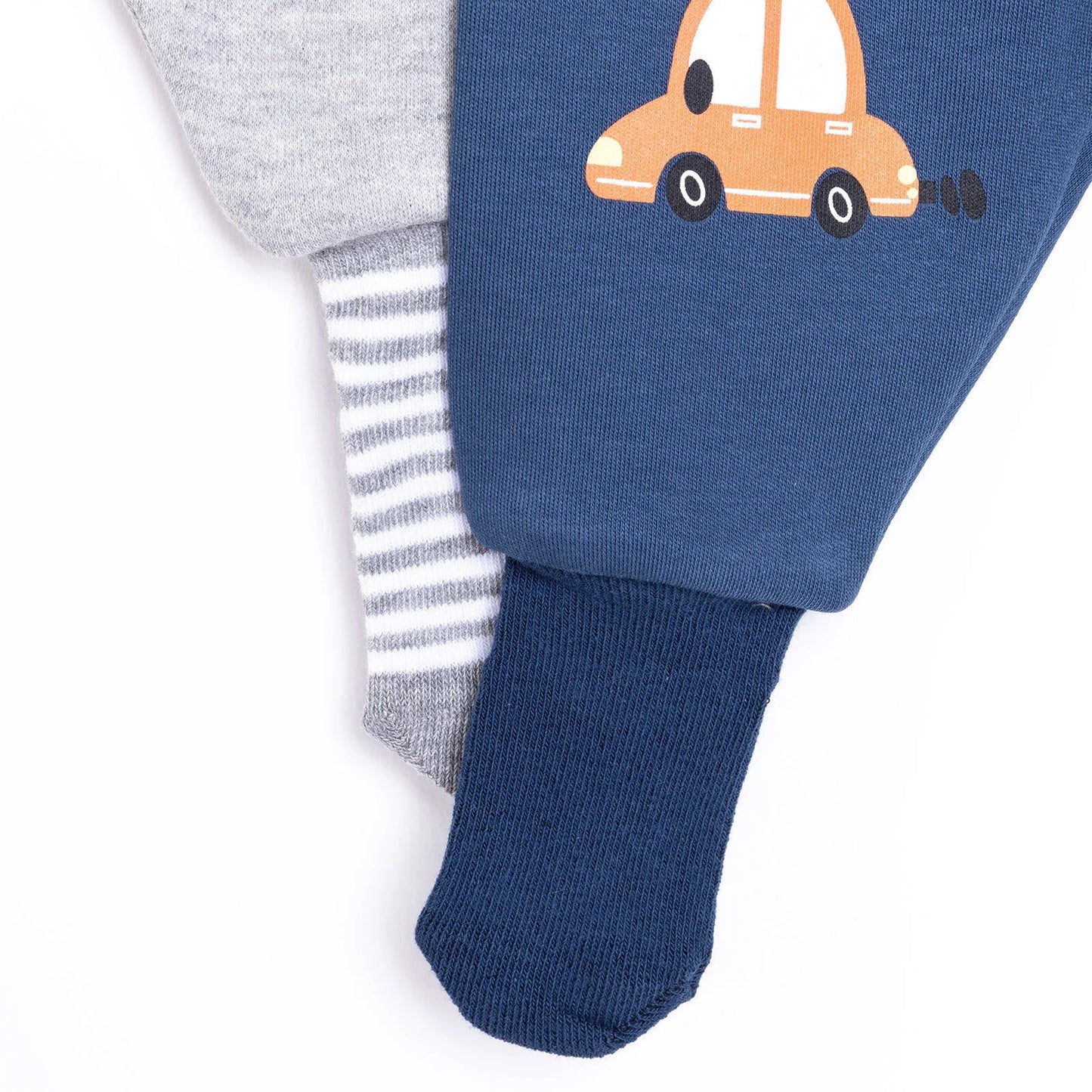 HelloBaby Unisex Footed Bottom 2 pcs - Navy Blue