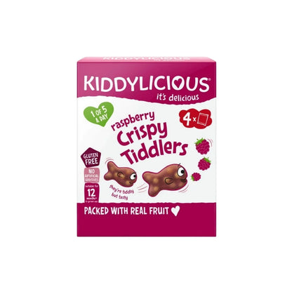 Kiddylicious Raspberry Crispy Tiddlers Multi 12+ months 48g (4x12g)