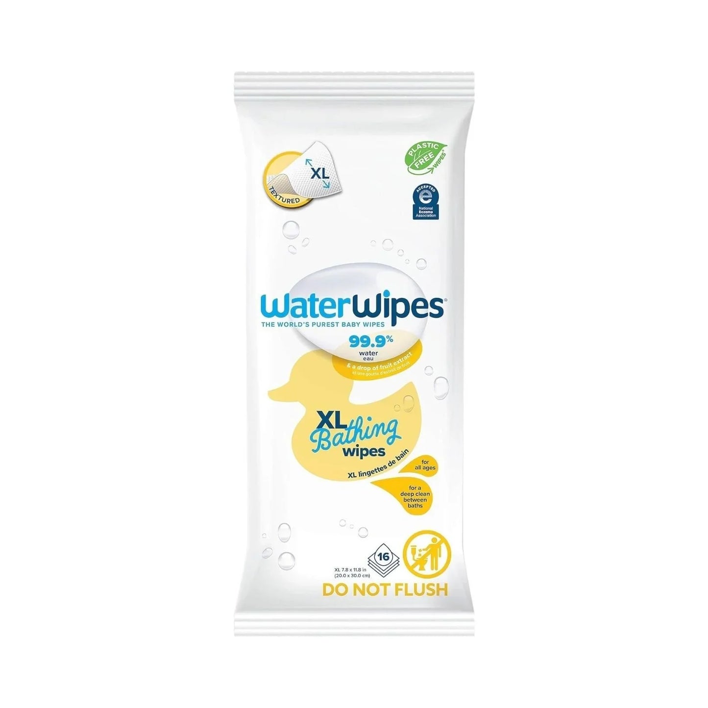 WaterWipes XL Bathing Wipes 16 pcs