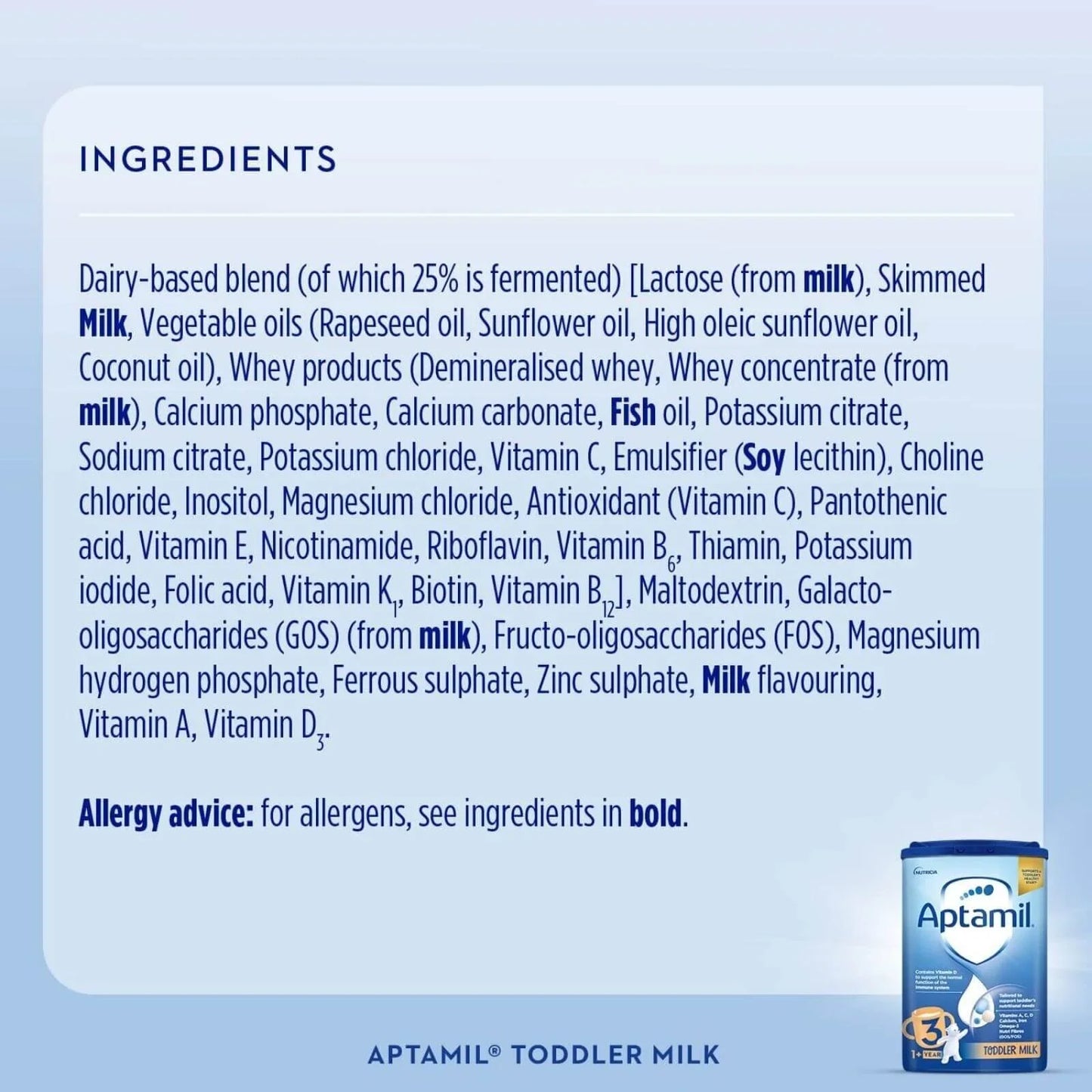 Aptamil 3 Growing Up Milk Powder 1-2 years 800g