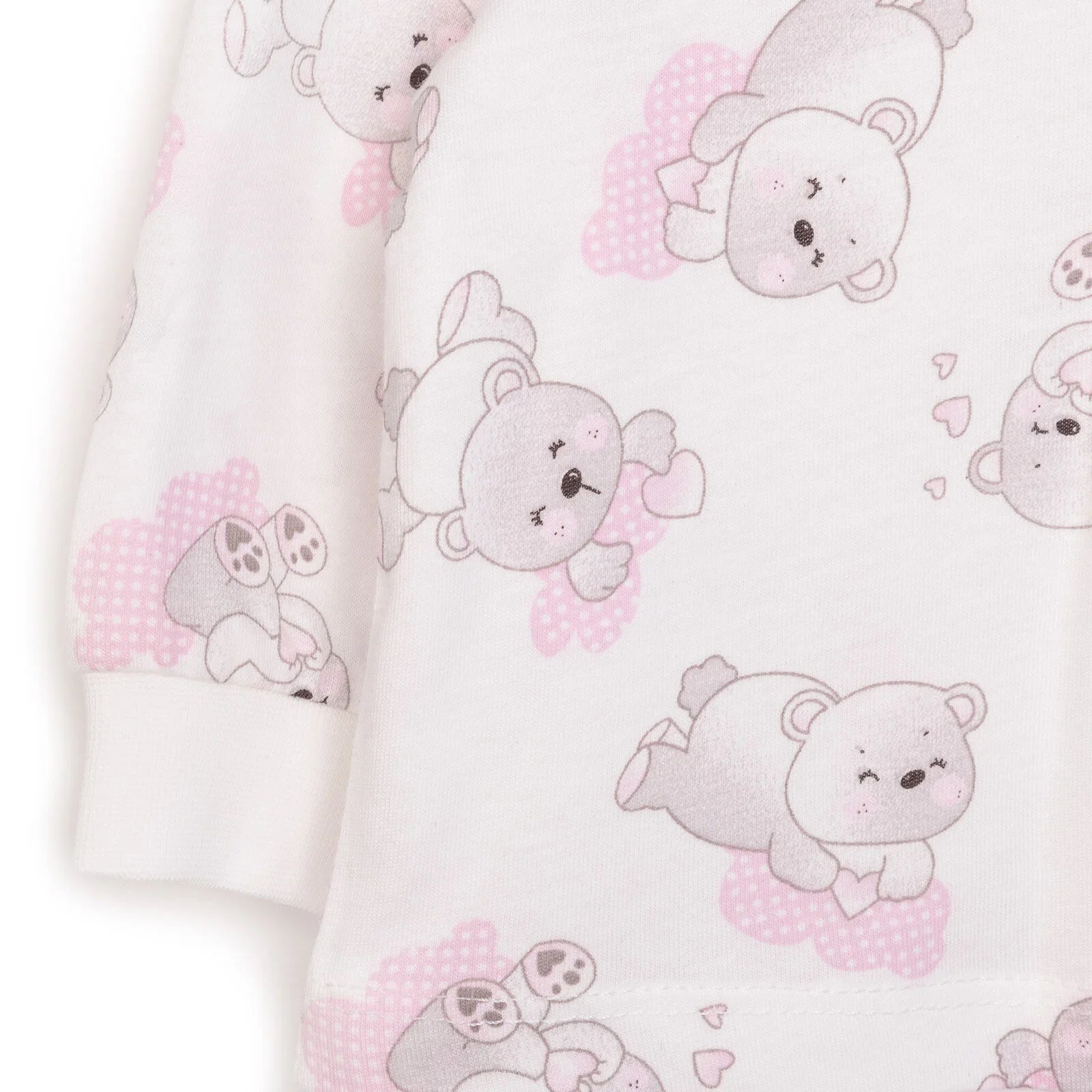 HelloBaby Baby Girl Long Sleeve Pyjamas Set - White