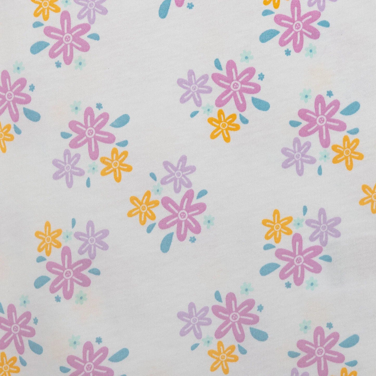 HelloBaby Basic Girl Flowers Patterned T-shirt & Short - Patterned