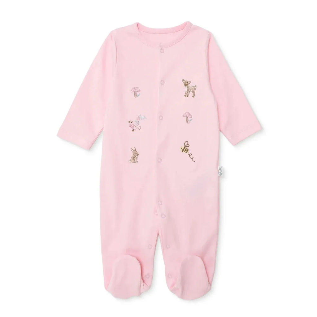 Bebetto Animal Print Long Sleeve Interlock Baby Sleepsuit with Feet (Newborn to 6-9 Months)