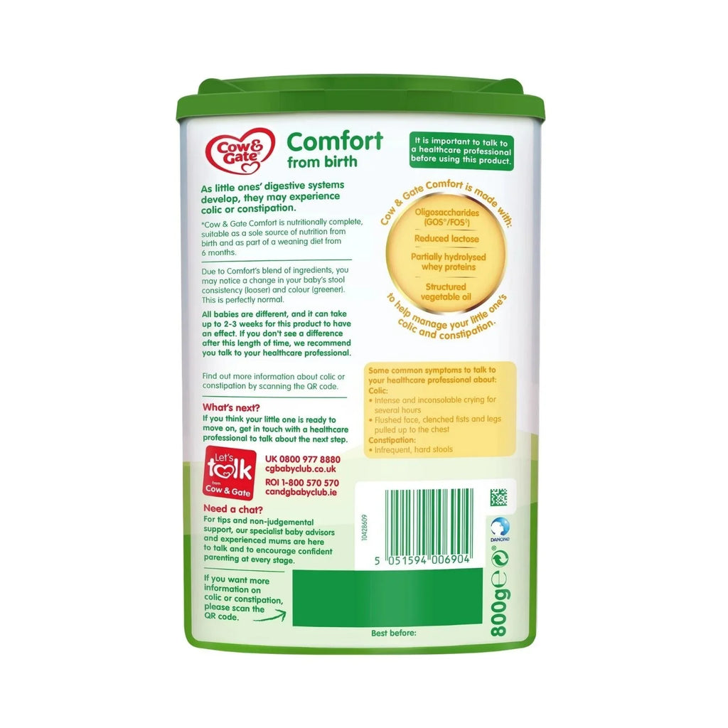 Cow & Gate Comfort Milk Powder from Birth 800g
