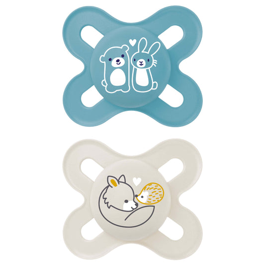 MAM Start Soother [0-2 Months] - Blue (Pack of 2)