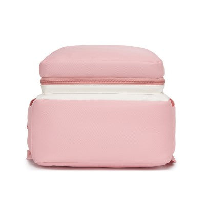 Miss Lulu Baby Changing Backpack (Pink & White) - BCM2532PK/WH