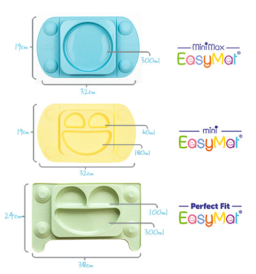 EasyTots EasyMat Mini Portable Suction Plate