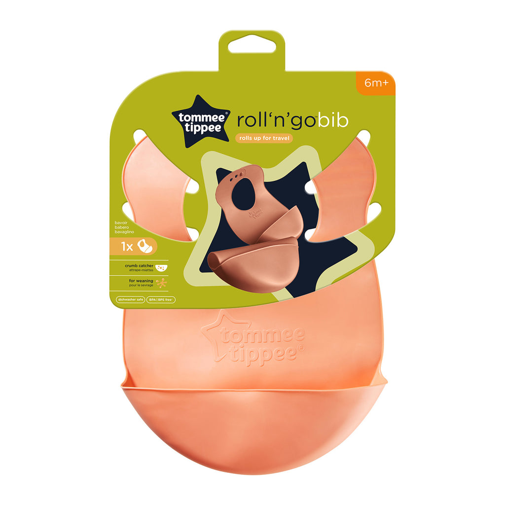 Tommee Tippee Roll & Go Bib - Assorted (PACK OF 1 - SINGLE BIB)