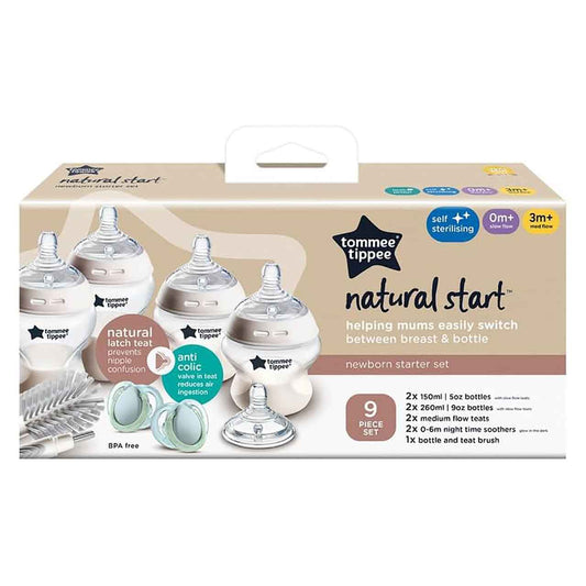 Tommee Tippee Natural Start Starter Bottle Kit Muted
