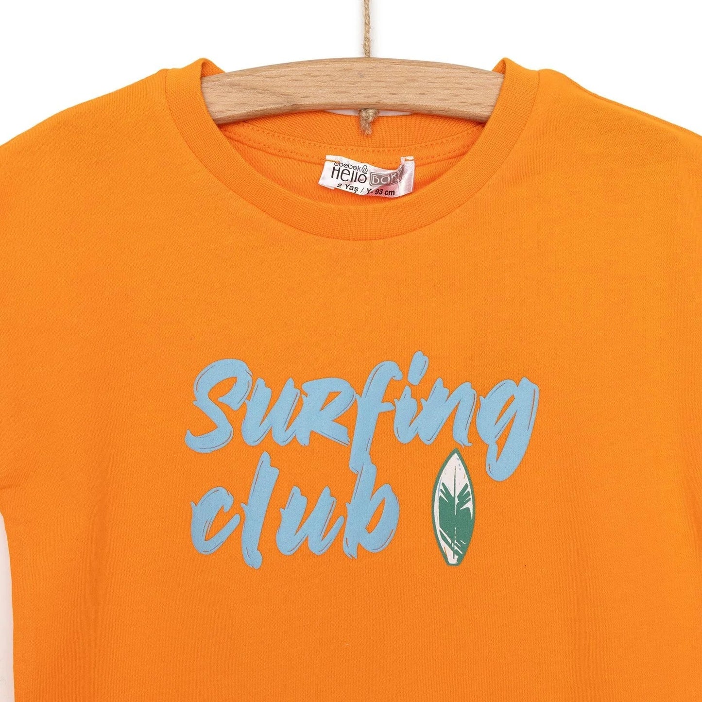 HelloBaby Motto Boy T-shirt & Short - Orange