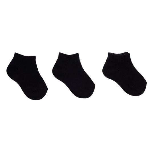 HelloBaby Boy Baby Socks 3 Pack - Black