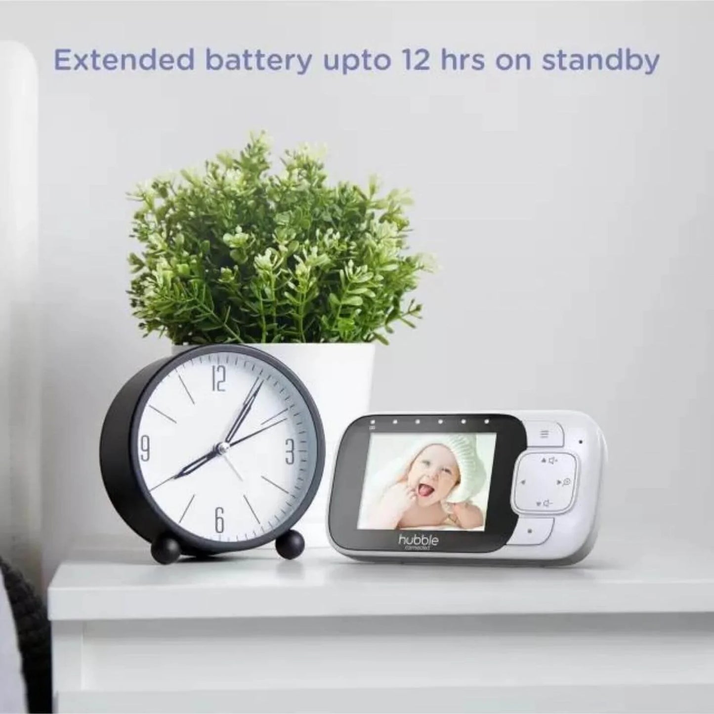 Hubble Nursery Pal Essentials 2.8" Video Baby Monitor White