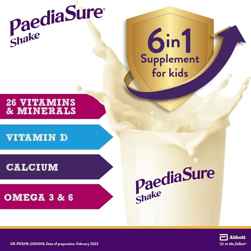 PaediaSure Shake Vanilla Flavoured 800ml (4x200ml)