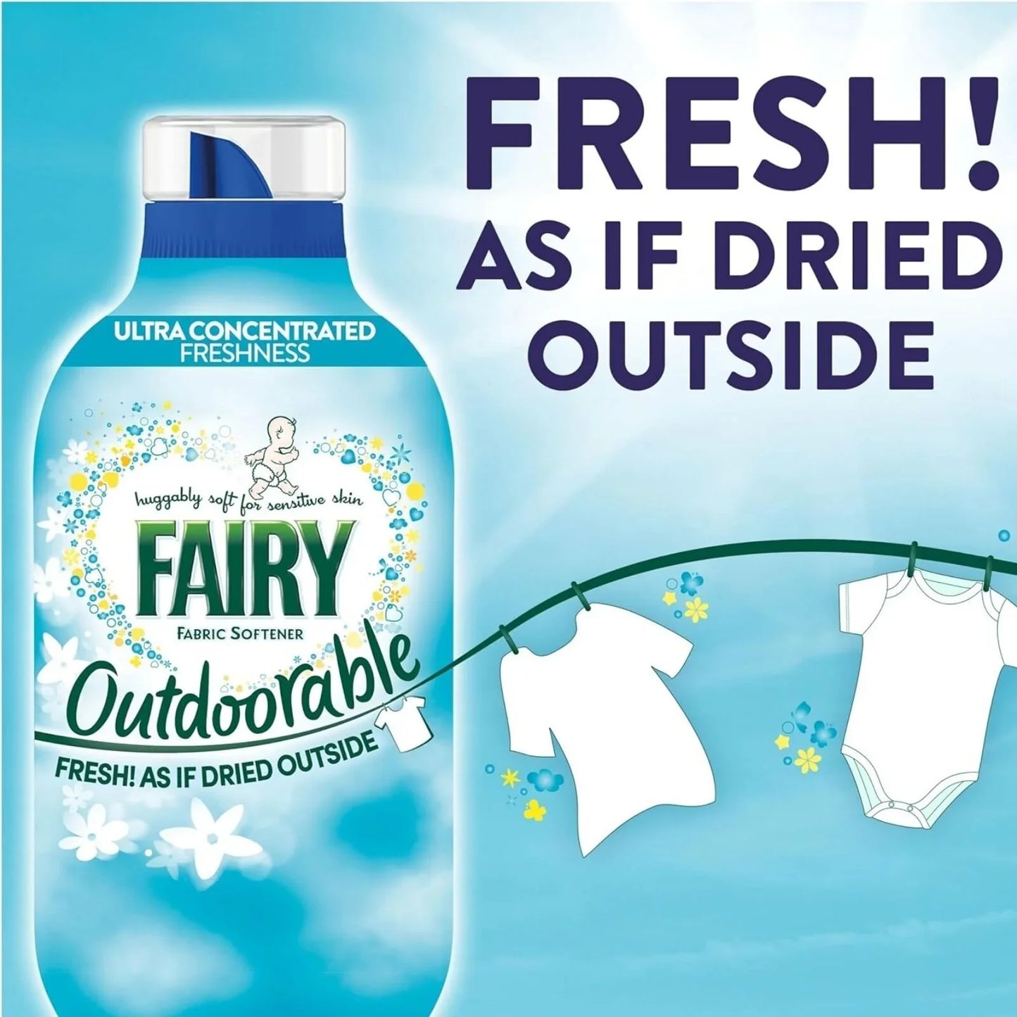 Fairy Outdoorable Fabric Conditioner 69 washes 966ml